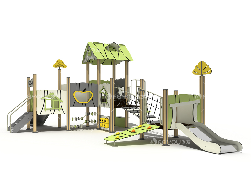FY196-02抗倍特板滑梯-戶外兒童組合滑梯